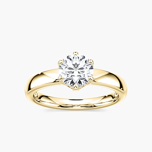 Neoma Round Lab Grown Diamond Six Prong Solitaire Engagement Ring