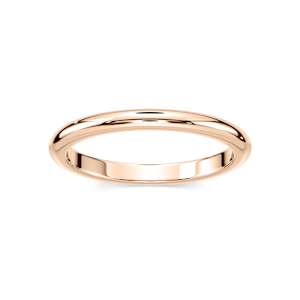 Nancy 2.00mm Dome Comfort Fit Plain Metal Band