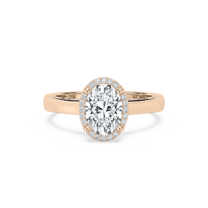 Cora Lab Grown Diamond Cathedral Bridge Side Stone Engagement Ring