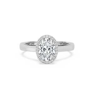 Cora Lab Grown Diamond Cathedral Bridge Side Stone Engagement Ring