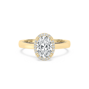 Cora Lab Grown Diamond Cathedral Bridge Side Stone Engagement Ring
