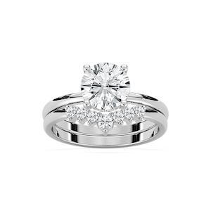 Cordelia Lab Grown Diamond Hidden Halo Wedding Set