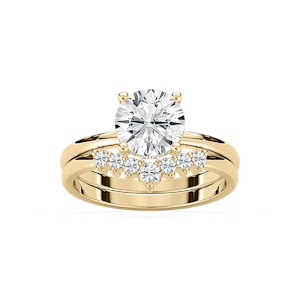 Cordelia Lab Grown Diamond Hidden Halo Wedding Set