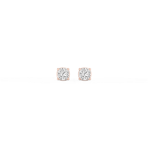 Cushion Lab Grown Diamond Classic Four Prong Stud Earrings