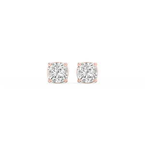 Cushion Lab Grown Diamond Classic Four Prong Stud Earrings