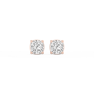Cushion Lab Grown Diamond Classic Four Prong Stud Earrings