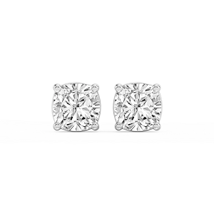 Cushion Lab Grown Diamond Classic Four Prong Stud Earrings