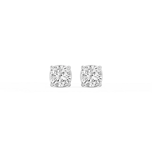 Cushion Lab Grown Diamond Classic Four Prong Stud Earrings
