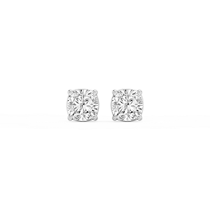 Cushion Lab Grown Diamond Classic Four Prong Stud Earrings
