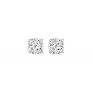 Cushion Lab Grown Diamond Classic Four Prong Stud Earrings