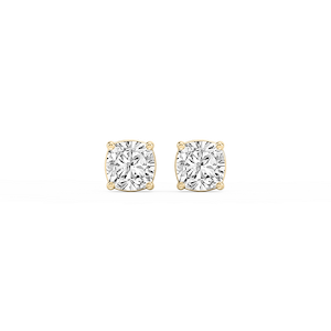 Cushion Lab Grown Diamond Classic Four Prong Stud Earrings