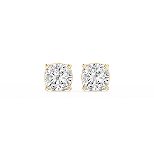 Cushion Lab Grown Diamond Classic Four Prong Stud Earrings