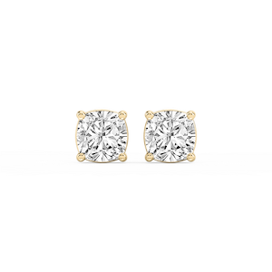 Cushion Lab Grown Diamond Classic Four Prong Stud Earrings