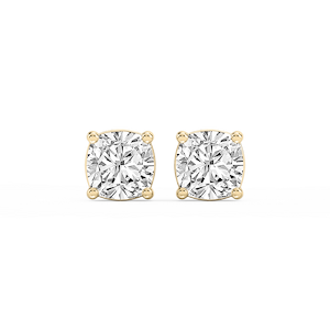 Cushion Lab Grown Diamond Classic Four Prong Stud Earrings