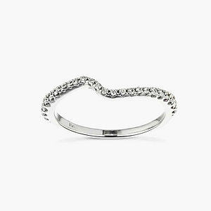Flame Wedding Ring Set