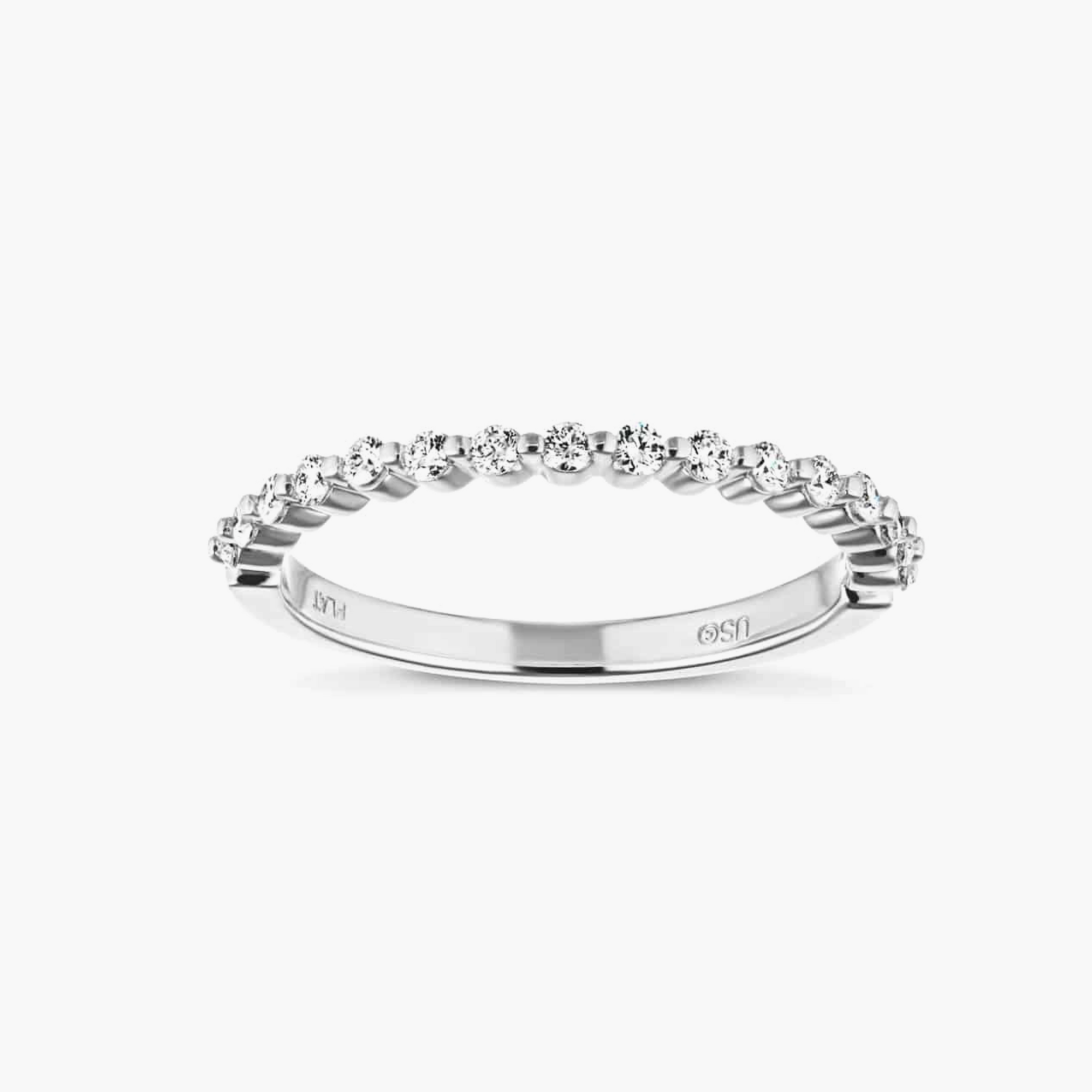 Lilac Stackable Wedding Ring Set