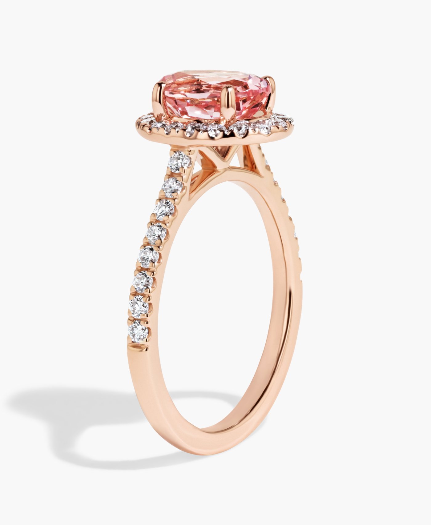 Custom designed engagement ring and wedding bands