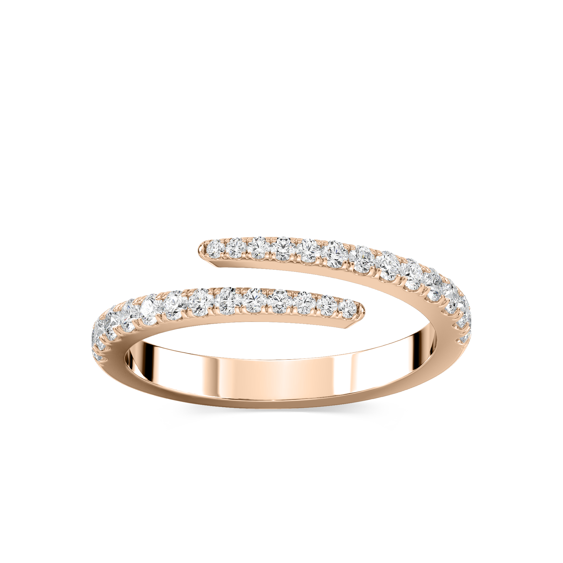 Diamond 2.35mm Pavé Wrap Ring
