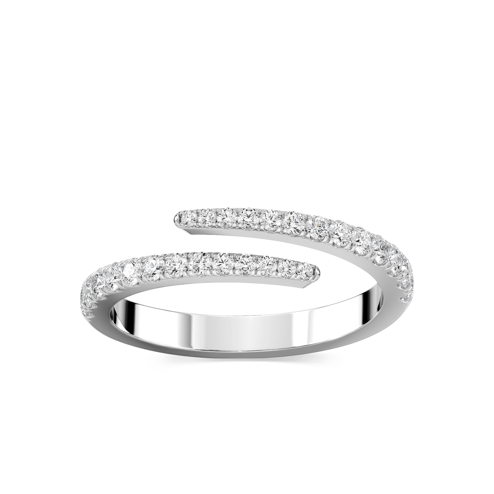 Diamond 2.35mm Pavé Wrap Ring