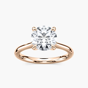 Dior Lab Grown Diamond Cathedral Claw Prong Solitaire Engagement Ring
