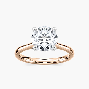 Dior Lab Grown Diamond Cathedral Claw Prong Solitaire Engagement Ring