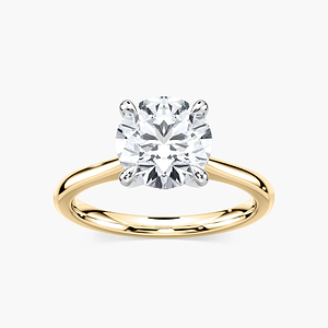 Dior Lab Grown Diamond Cathedral Claw Prong Solitaire Engagement Ring