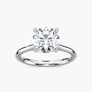 Dior Lab Grown Diamond Cathedral Claw Prong Solitaire Engagement Ring