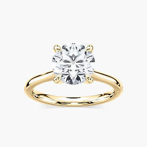 Dior Lab Grown Diamond Cathedral Claw Prong Solitaire Engagement Ring