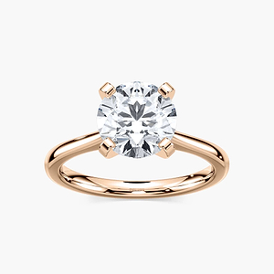 Dior Lab Grown Diamond Cathedral Stackable Solitaire Engagement Ring