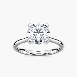Dior Lab Grown Diamond Cathedral Stackable Solitaire Engagement Ring