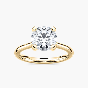 Dior Lab Grown Diamond Cathedral Stackable Solitaire Engagement Ring