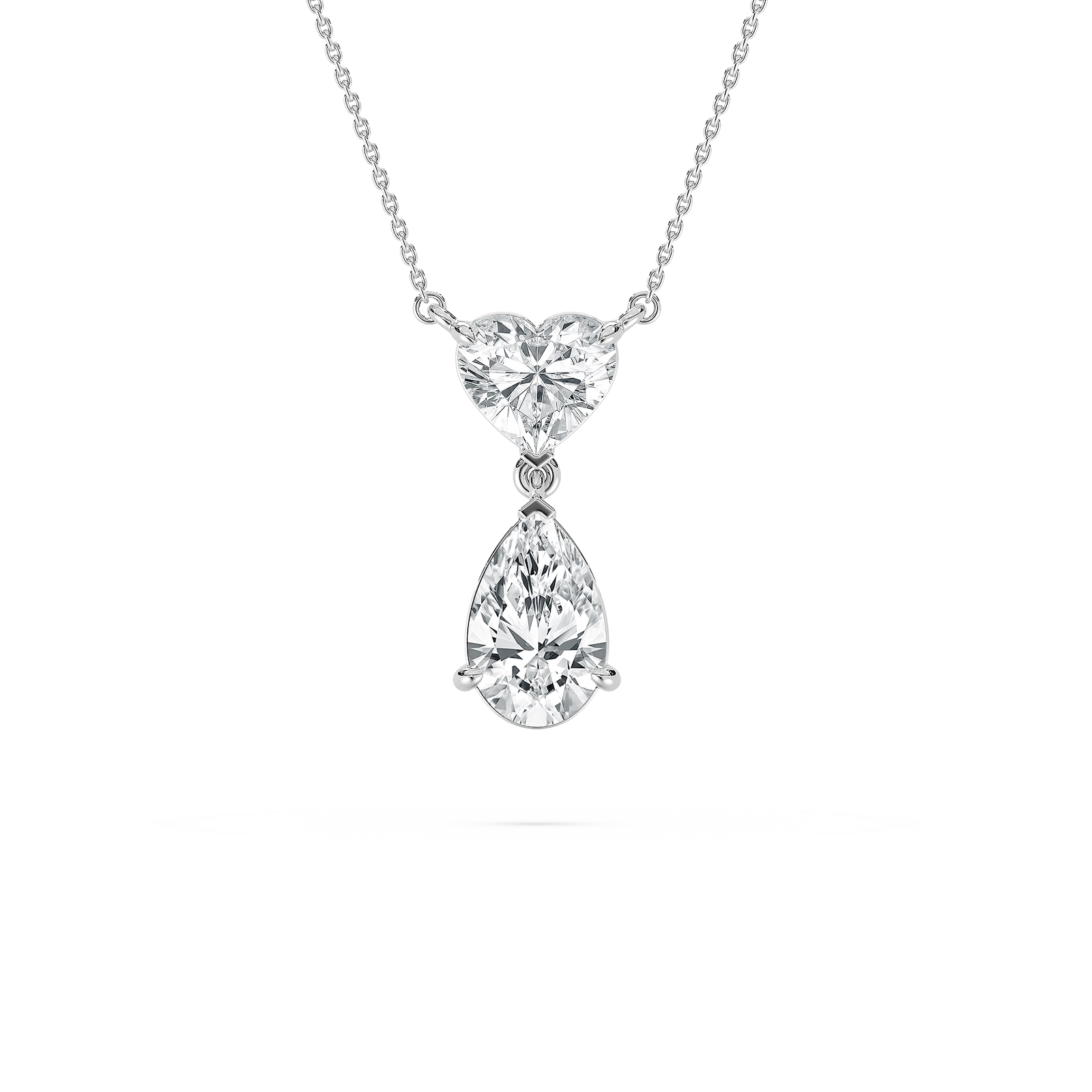 Double Charm Pendant in Yellow Gold