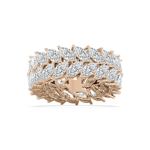 Lillian 6 ctw Marquise Lab Grown Diamond Double Row Eternity Band
