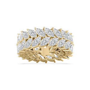 Lillian 6 ctw Marquise Lab Grown Diamond Double Row Eternity Band