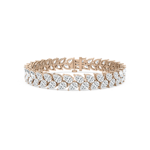 18 ⁵⁄₈ ctw Pear Lab Grown Diamond Double Row Bracelet  - 7 Inches