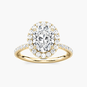Hannah Oval Lab Grown Diamond Dream Halo Engagement Ring