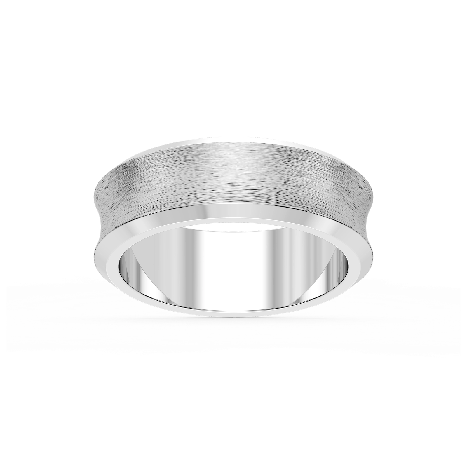 Dune 6.00mm Concave Bevel Plain Metal Band