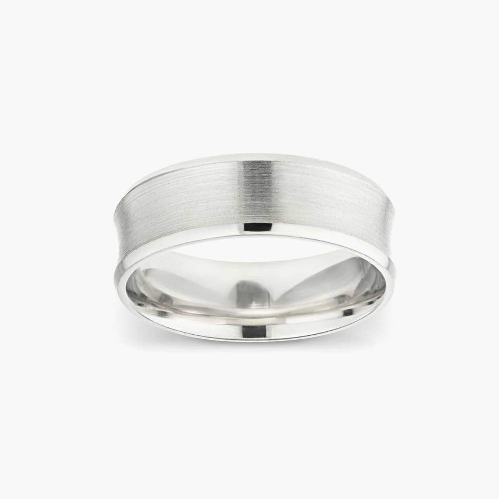 Dune 6.00mm Concave Bevel Plain Metal Band