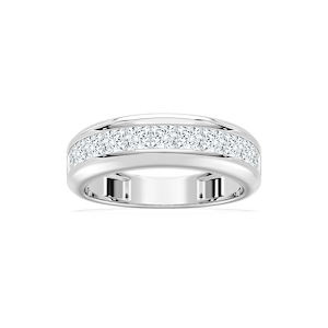 Remi 1 ½ ctw Princess Lab Grown Diamond Eleven Stone Channel Anniversary Band