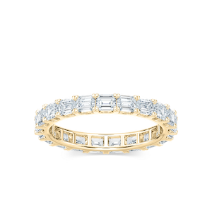 Eva Emerald Lab Grown Diamond East West Prong Eternity Band