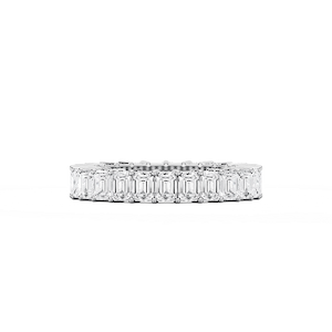 Liberty Emerald Lab Grown Diamond Shared Prong Eternity Band