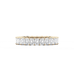 Liberty Emerald Lab Grown Diamond Shared Prong Eternity Band