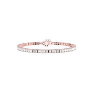 Emerald Lab Grown Diamond Four Prong Tennis Bracelet - 7 Inches