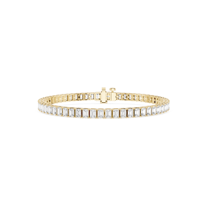 Emerald Lab Grown Diamond Four Prong Tennis Bracelet - 7 Inches