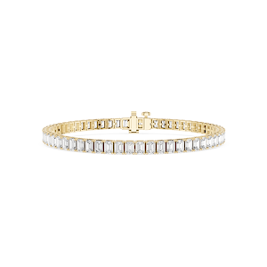 Emerald Lab Grown Diamond Four Prong Tennis Bracelet - 7 Inches