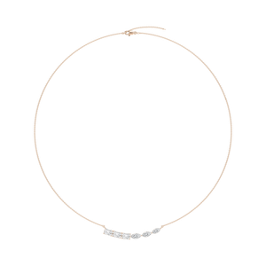 2 ½ ctw Emerald and Marquise Lab Grown Diamond Trios Necklace - 18 Inches