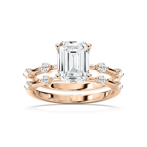 Mila Emerald Cut Wedding Set