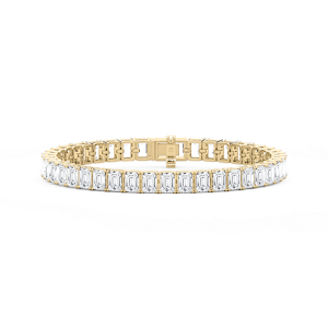 21 ctw Emerald Lab Grown Diamond Classic Tennis Bracelet  - 7 Inches