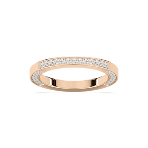 Emile 2/3 ctw Round Lab Grown Diamond Channel Set Wedding Band