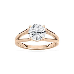 Esme 2 ctw Round Lab Grown Diamond Open Shank Solitaire Engagement Ring